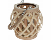 Home Styling Collection Kolekce bytového stylingu Bambusová lucerna s jutovou rukojetí
