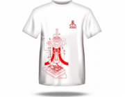Adidas Pánské tričko s červeným logem ATARI / Bílé / L