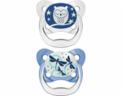 Dr Browns Dr. Browns DR. BROWN`S PV12008-ORTODONTICKÉ ŠŮLKY PRO DĚTI 0-6 MĚSÍCŮ, 2 ŠŮLKY, SVÍTÍCÍ V TMAVĚ MODRÉ