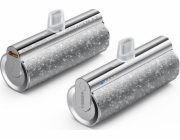 Veger Powerbanka Powerbanka VEGER 5000 mAh s vestavěným Lightning PD QC3.0 konektorem 2.4A 12W PlugOn (W0573P) stříbrná