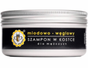 Miodowa Mydlarnia tuhý šampon na vlasy s medem a aktivním uhlím pro muže, 70 g