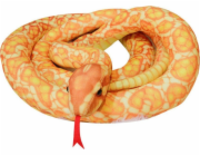 LeanToys Plyšová hračka Had zlatá 110 cm