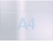 Twinco Nástěnný držák na brožury DIN A4 na šířku, průhledný akryl