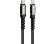 ForCell Kabel USB-C - Lightning 1,2 m černý