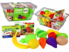 LeanToys Nákupní košík na zeleninu, ovoce, jídlo, kov
