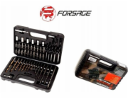 Forsage Sada nářadí VRTÁK, BITY, VRTÁK, OBJÍŽKOVÉ BITY 50 DÍLŮ