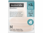 Suavinex 308681-ZERO DUSIKY NA LAHEV/STŘEDNÍ PRŮTOK M/2 KS