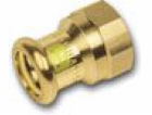 SANHA Press Přechodová objímka pro plyn GW 22 mm x 1 (111...