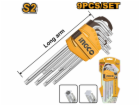Ingco HHK13091 Klíč torx CrV T10-T50 9ks KLC