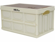 Nils Extreme Skládací kempingový box bílý s funkcí stolu 2v1 Nils Camp NCB4007 35x22x12 cm 15L