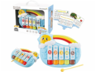 LeanToys pětitónové vzdělávací piano pro batolata, modré ...