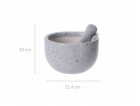 KitchenCraft Keramická kuchyňská hmoždíř a tlouček