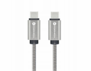 ForCell Kabel USB-C - USB-C 2 m stříbrný