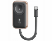 Usams Indukční nabíječka pro Apple Watch CD245 2 v 1 s powerbankou 1200 mAh + USB-C kabel, matná