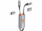 Usams Adaptér USB-C - USB-C, stříbrný (Usas001132)