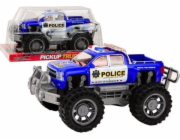 LeanToys policejní auto pickup modré terénní policejní auto