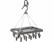 5five Plastový závěsný sušák prádla s žabkami