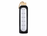 KiCA Skleněná láhev Hydro 1000 ml - černá