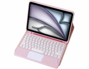 Strado Pouzdro s Bluetooth klávesnicí a touchpadem pro iPad Air 13 Gen6 (růžové)