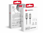 ForCell Kabel USB-A - Lightning 2 m, stříbrný