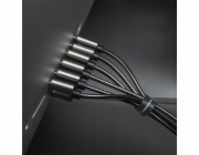 ForCell Kabel USB-A - USB-C 2 m, stříbrný