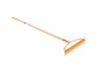 Flo 16hroté kovové hrábě 130 cm s rámem (35759)