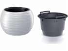 Prosperplast Květináč Maze DBMZK400 s vložkou, bílý