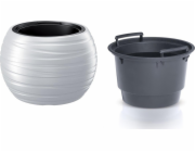 Prosperplast Květináč Maze DBMZK400 s vložkou, bílý