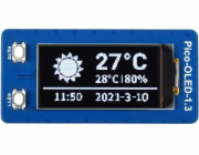 Waveshare OLED displej 1,3'' 64x128px - SPI/I2C - černobílý - pro Raspberry Pi Pico - Waveshare 19376}