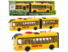 LeanToys Kloubový školní autobus Otevírání dveří Světla Z...