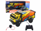 LeanToys RC Truck Dálkové ovládání Zvuky Žluté LEAN Toys