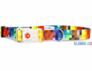 Matteo obojek MATTEO s LED přezkou, pixely 25mm/38-65cm