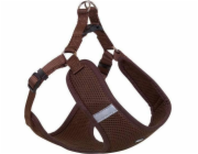 Nobby Postroj Mesh Reflect Harness S hnědý 41-46 cm