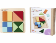 Levenya Dřevěné puzzle Eichhorn Montessori, 13 d.