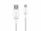 Tactical Stitch Thread Cable USB-A/USB-C 1m White