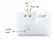 ACER Projektor S1387n, ShortThrow, WXGA (1280x800), 4000 ANSI, 20 000:1, VGA, HDMI, RJ45, repro 1x16W, 3.1Kg, LumiSense,