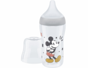 Kojenecká láhev NUK Perfect Match MICKEY Temperature Control 260 ml grey