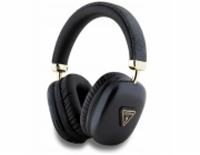 Guess Guess PU Leather 4G Triangle Logo Bluetooth Stereo sluchátka ausines juodos spalvos