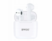 NoName Bezdrátová TWS sluchátka BWOO BW94-WH bílá