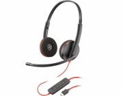 HP Stereofonní sluchátka Blackwire C3220 s USB-C + přepravní pouzdro