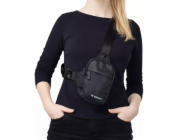 Wozinsky Mini ramenní taška WMS-W1 Dvoukomorový kryt na telefon pro unisex - černý