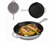 Atusa Smaltovaná litinová pánev 26 cm, šedá