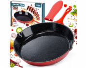 Vilde Smaltovaná litinová pánev 20 cm se silikonovým víkem 199154