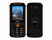EVOLVEO StrongPhone Z6, vodotěsný odolný Dual SIM telefon, černo-oranžová