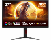AOC G4 Q27G4ZD počítačový monitor 68,6 cm (27") 2560 x 1440 px Quad HD QD-OLED Černá, Červená