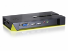 LevelOne 4-Port USB KVM Switch with Audio (Black Edition)...
