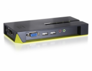 LevelOne 4-Port USB KVM Switch with Audio (Black Edition) - včetně kabelů
