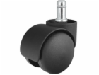 Neutralle černá/Kolečka pro herní židle 