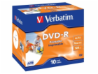 VERBATIM DVD-R (10-pack)Printable/16x/4.7GB/Jewel