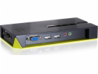 LevelOne 4-Port USB KVM Switch with Audio (Black Edition)...